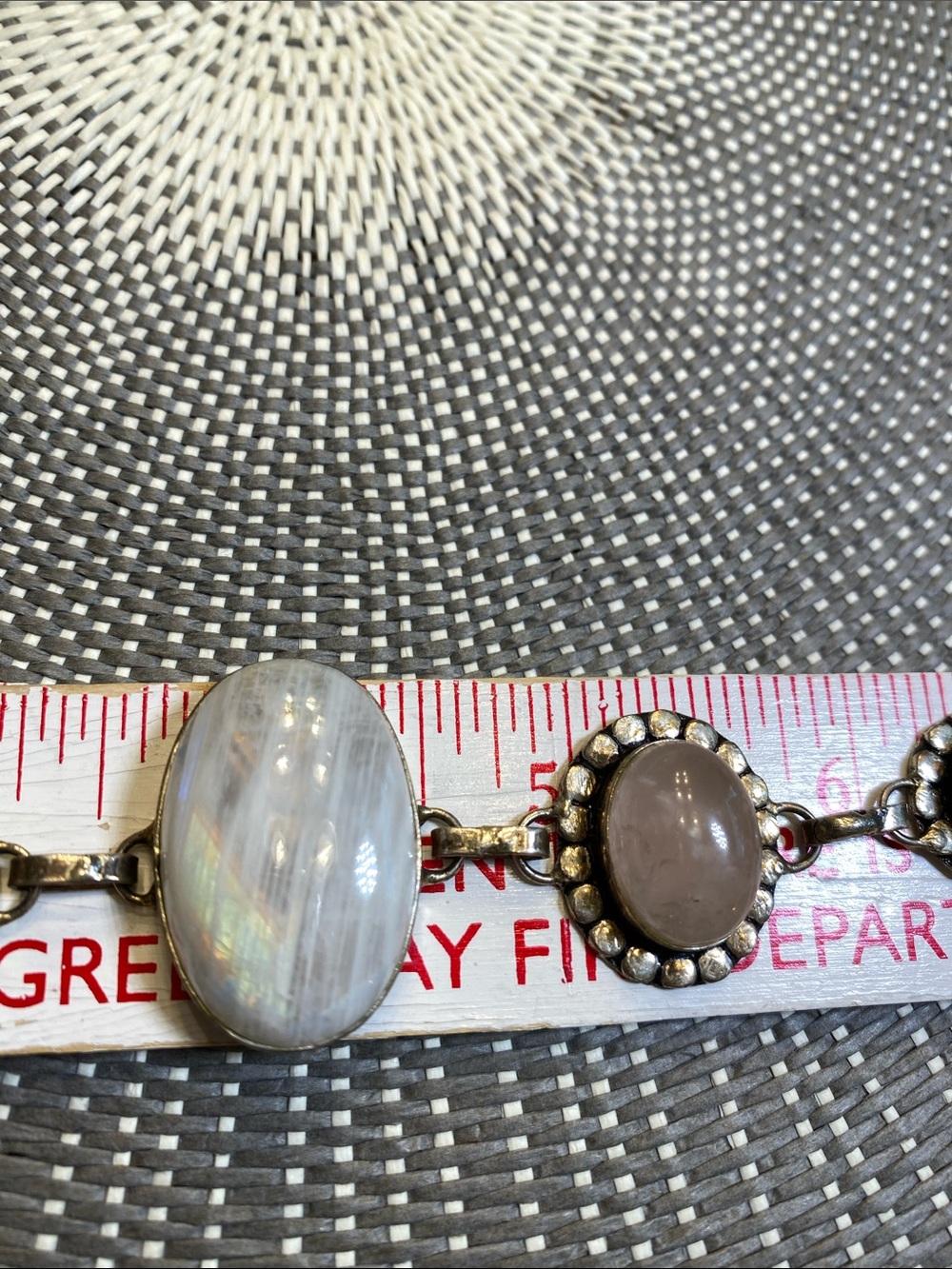 Silver Tone Multi Stone Bracelet - Picture 4 of 6